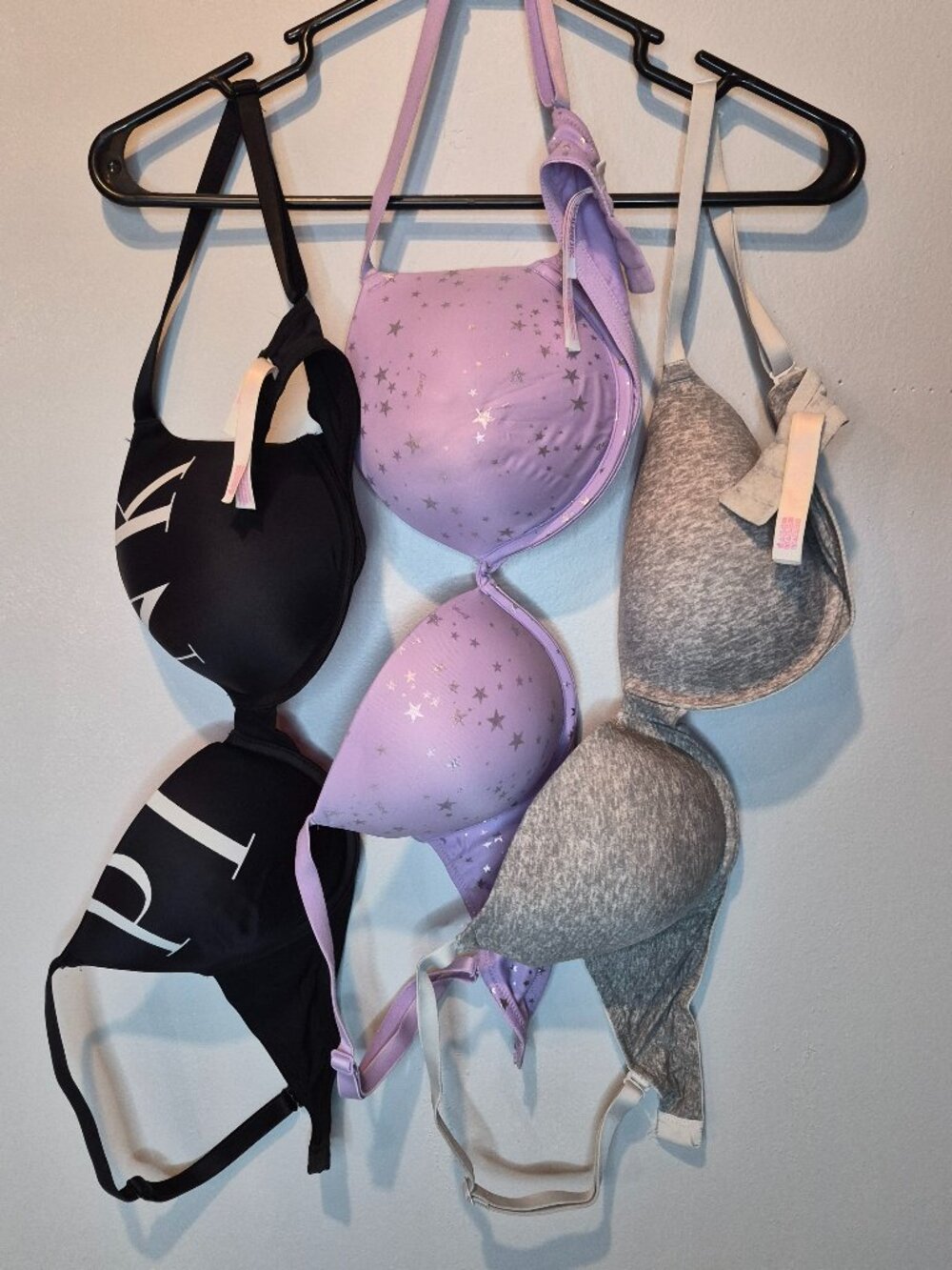 PINK of Victoria's Secret Set of 3 Bras 32DD